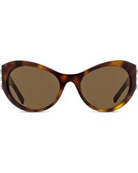 Givenchy - 4g 63mm Oversize Cat Eye Sunglasses - Lyst