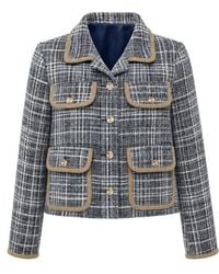 Cartolina Nantucket - Rory Cropped Tweed Jacket - Lyst