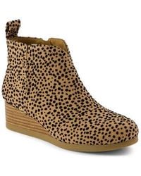 TOMS - Kids' Clare Zip Wedge Bootie - Lyst