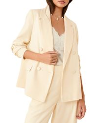Friends Like These - Crosshatch Double Breasted Blazer - Lyst