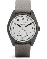 AllSaints Untitled Ii Nato Strap Watch - Gray