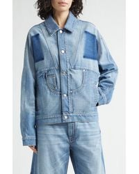 Stella McCartney - Deconstructed Denim Jacket - Lyst