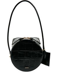 Jacquemus - Le Vanito Circular & Square Croc Embossed Leather Shoulder Bag - Lyst