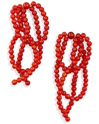 COMPLETEDWORKS - Beaded Agate Drop Earrings - Lyst