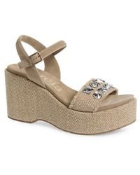 Pedro Garcia - Delina Ankle Strap Platform Wedge Sandal - Lyst