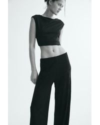 H&M - Jacquard Jersey Pull-On Pants - Lyst