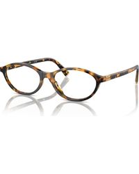 Miu Miu - 54Mm Oval Optical Glasses - Lyst