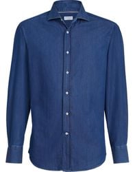 Brunello Cucinelli - Spread Collar Shirt - Lyst