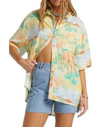 Billabong - On Vacation Oversize Floral Button-up Shirt - Lyst