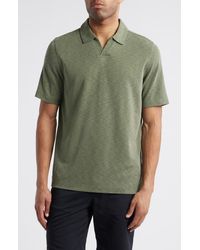 Johnston & Murphy - Vintage Slub Modal Blend Johnny Collar Polo - Lyst