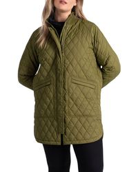 Lolë - Quilted Water Repellent Nylon Bomber Jacket - Lyst