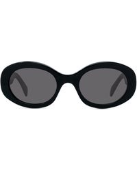 Celine - Triomphe 52mm Oval Sunglasses - Lyst