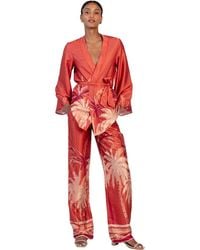 Diarrablu - Leer Pants - Lyst
