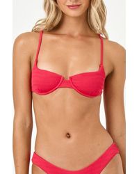 LSPACE - Belle Underwire Pucker Textured Bikini Top - Lyst