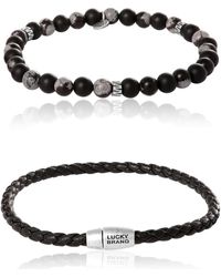 Lucky Brand - Stretch Bead & Magnetic Cord Bracelet Set - Lyst