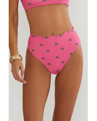 Beach Riot - Nessa Scallop High Waist Bikini Bottoms - Lyst
