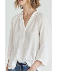 ocean + main - Gauze Top - Lyst