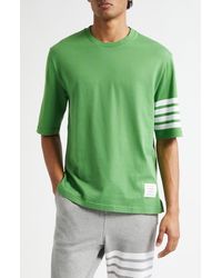 Thom Browne - 4-Bar Cotton Jersey T-Shirt - Lyst