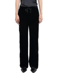 Zadig & Voltaire - Poma Velvet Drawstring Pants - Lyst