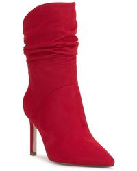 Jessica Simpson - Slouchy Pointed-Toe Textile Ankle Booties - Lyst