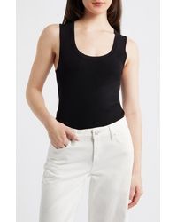 Mango - Sleeveless Rib Top - Lyst