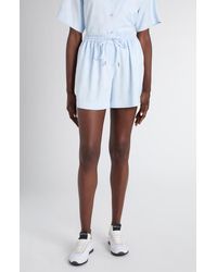 McQueen - Skull Jacquard Drawstring Shorts - Lyst