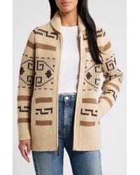 Pendleton - Westerly Front Zip Long Wool Cardigan - Lyst