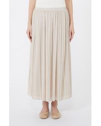 Weekend by Maxmara - Cral Pleated Jersey Midi Skirt - Lyst