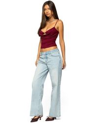 Edikted - Layered Cowl Neck Knit Camisole - Lyst