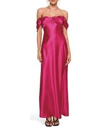 Princess Polly - Live For You Off The Shoulder Gown - Lyst