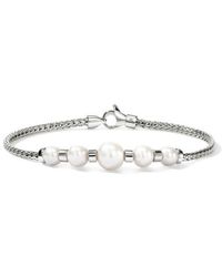 John Hardy - Jh Essentials Pearl Station Bracelet - Lyst