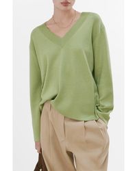 Mango - V-Neck Sweater - Lyst