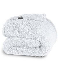 Bare Home - Solid Faux Shearling Blanket - Lyst