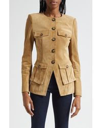 Veronica Beard - Orrin Suede Cargo Jacket - Lyst