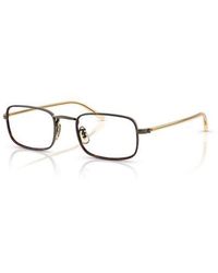 Oliver Peoples - 49Mm Rectangle Optical Glasses - Lyst
