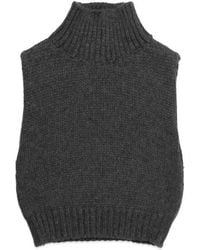 DELUC - George Sleeveless Mock Neck Sweater - Lyst