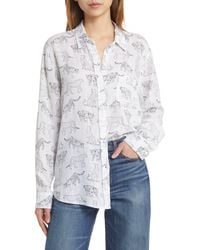 Rails - Charli Linen Blend Button-up Shirt - Lyst