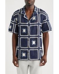 CHE - Tejer Crochet Camp Shirt - Lyst