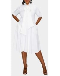 L I V D - Carina Donna Fit & Flare Midi Dress - Lyst