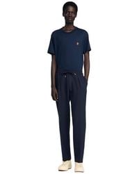Sandro - Elasticated Straight-Leg Trousers - Lyst