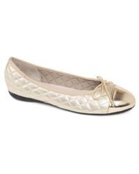 Paul Mayer - Best Cap Toe Quilted Ballet Flat - Lyst
