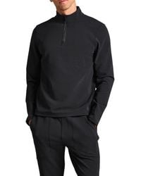 Rhone - Covert Rib Quarter Zip Pullover - Lyst