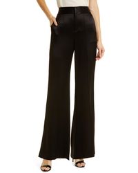 Alice + Olivia - Alice + Olivia Dylan Wide Leg Satin Trousers - Lyst
