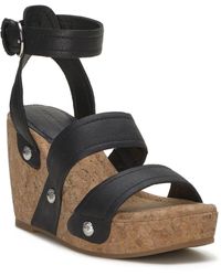 Lucky Brand - Valintina Ankle Strap Platform Wedge Sandal - Lyst