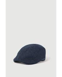 Brunello Cucinelli - Virgin Wool Flannel Flat Cap With Embroidered Logo - Lyst