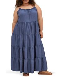 City Chic - Island Tiered Maxi Dress - Lyst