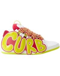 Lanvin - Curb Patch Sneakers - Lyst