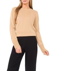 Halogen® - Rhinestone Button Sweater - Lyst