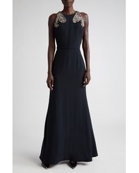 Alexander McQueen - Crystal Embellished Sleeveless Trumpet Gown - Lyst