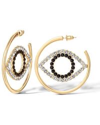 Jessica Simpson - And Crystal Eye Hoop Earrings For -Tone Statement Earrings - Lyst